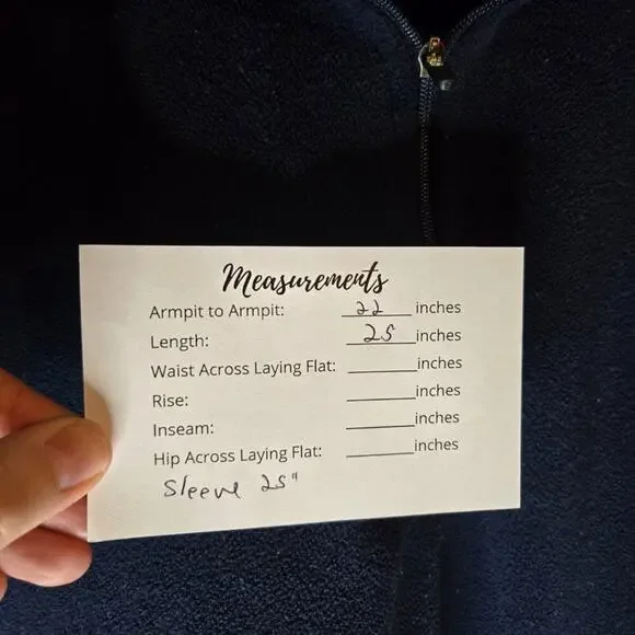 OLD NAVY Men's Navy Blue & Gray Quarter-Zip Fleece Small 0327 - Picture 6 of 9